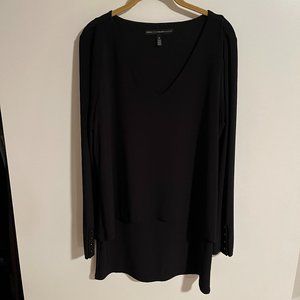 Women's Black Tunic Blouse